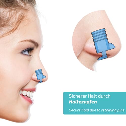 Nasivent Sport - Improve Nasal Breathing for Sports and Leisure Activities as well as Protection Against Snoring, 46601, blue, S - Image 2