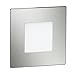 ledscom.de Lampe d'escalier à LED FEX Applique encastrée, angulaire, 8,5x8,5cm, 230V, blanc froid