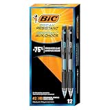 BIC L pices mec nicos resistentes a la rotura con borradores, paquete de 12 l pices para suministros escolares u oficinas