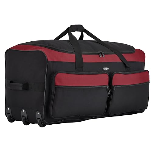 Image of Travelers Club 36 inch Asgard 3-Wheel Rolling Duffel Bag