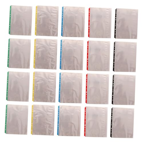 Pochette perforée transparente A4 par lot de 100 pièces pour classeur de bureau