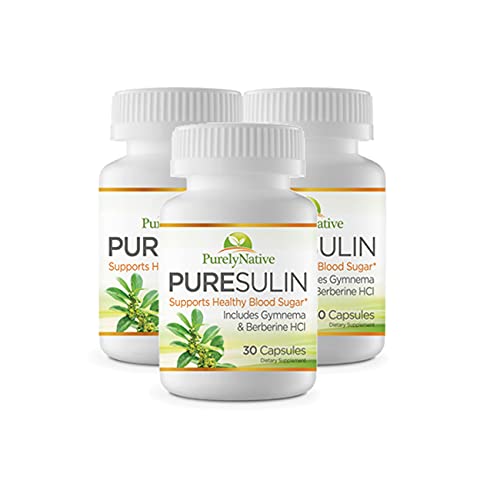 PURESULIN - Blood Sugar & Glucose Metabolism Supplement - Gymnema Sylvestre, Cinnamon & Berberine HC