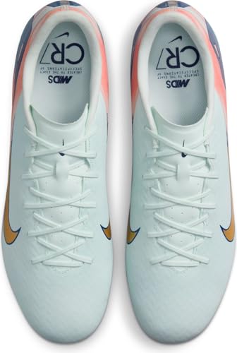 Nike Vapor 16 Academy Mercurial Dream Speed MG Low-Top Soccer Cleats (FZ1388-300, Barely Green/Crimson Pulse/Metallic Gold Coin)4