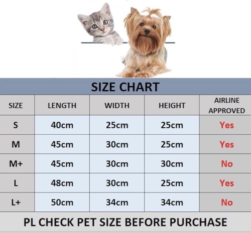 Image of PETANGEL Airline Approved Cat Carriers Small Medium Dog Carrier Pet Carrier for Large Cats Dogs Puppies, Medium Dog Carrier Soft Sided, Collapsible Travel Puppy Carrier - (Size: L, Black)