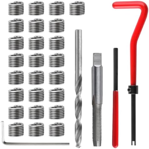STHIRA® M6 Thread Repair Kit Metric 6x1 Helicoil Insert Kit with HSS ...
