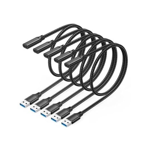 USB C Female to USB A Male Cable 3.3 FT