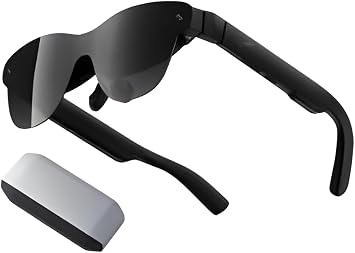 RayNeo Air 4 Pro AI Smart Glass | Large HDR Screen Ideal for Movies and Games | Eye Friendly 3840Hz Function & 2.7 oz 76 g Lightweight Design | Compatible with iPhone/Switch 2/PC Single Edition +