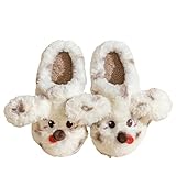 [Comodo & Gorgeous]Pantofole morbido peluche fluffy superiore fornisce un accogliente, fantasia ed elegante outfit.These soletta casa scarpe 'hanno morbido vello di corallo e cotone imbottito, che può rilassare i piedi dopo una lunga giornata a piedi.