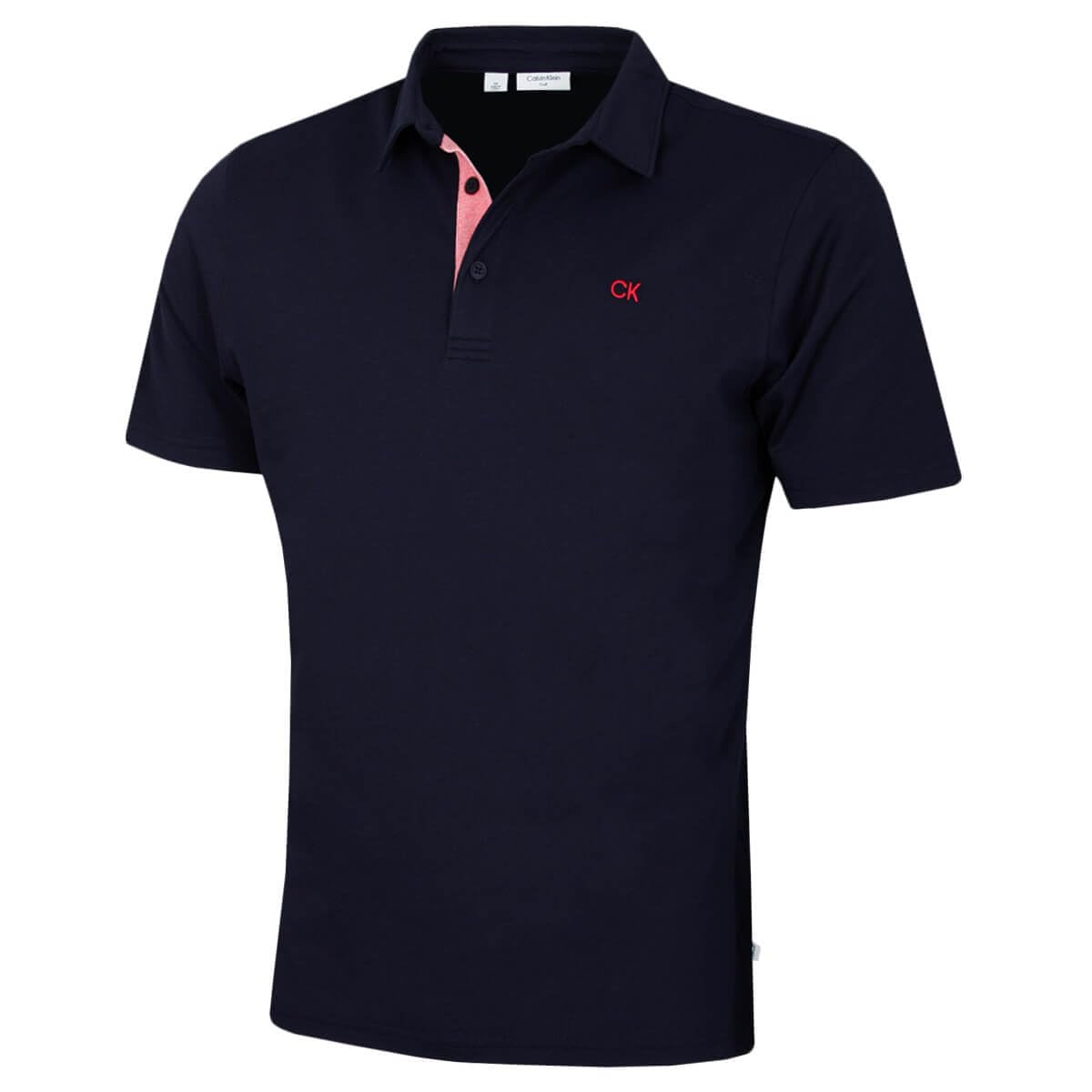 Calvin Klein Men's Solid Navy Prep Campus Oxford Polo Shirt - Xxxxxl