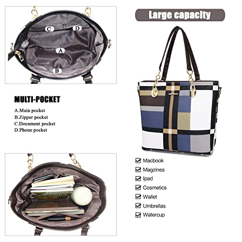 Image of OTMIPIML Purses and Handbags for Women Synthetic Leather Tote Crossbody Bags Satchel Purses Set 6pcs | Set