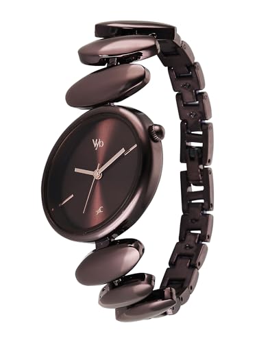 Image of Fastrack Vyb Successor with Quartz Analog Brown Dial Chocolate Brown Alloy Strap Watch for Girls - FV60120QM01W