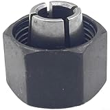 Dado pinza router in metallo compatibile con Dcw600 Dcw611 450pk 4512r A24215sv Series Nero Parte di ricambio per strumenti per la lavorazione del legno