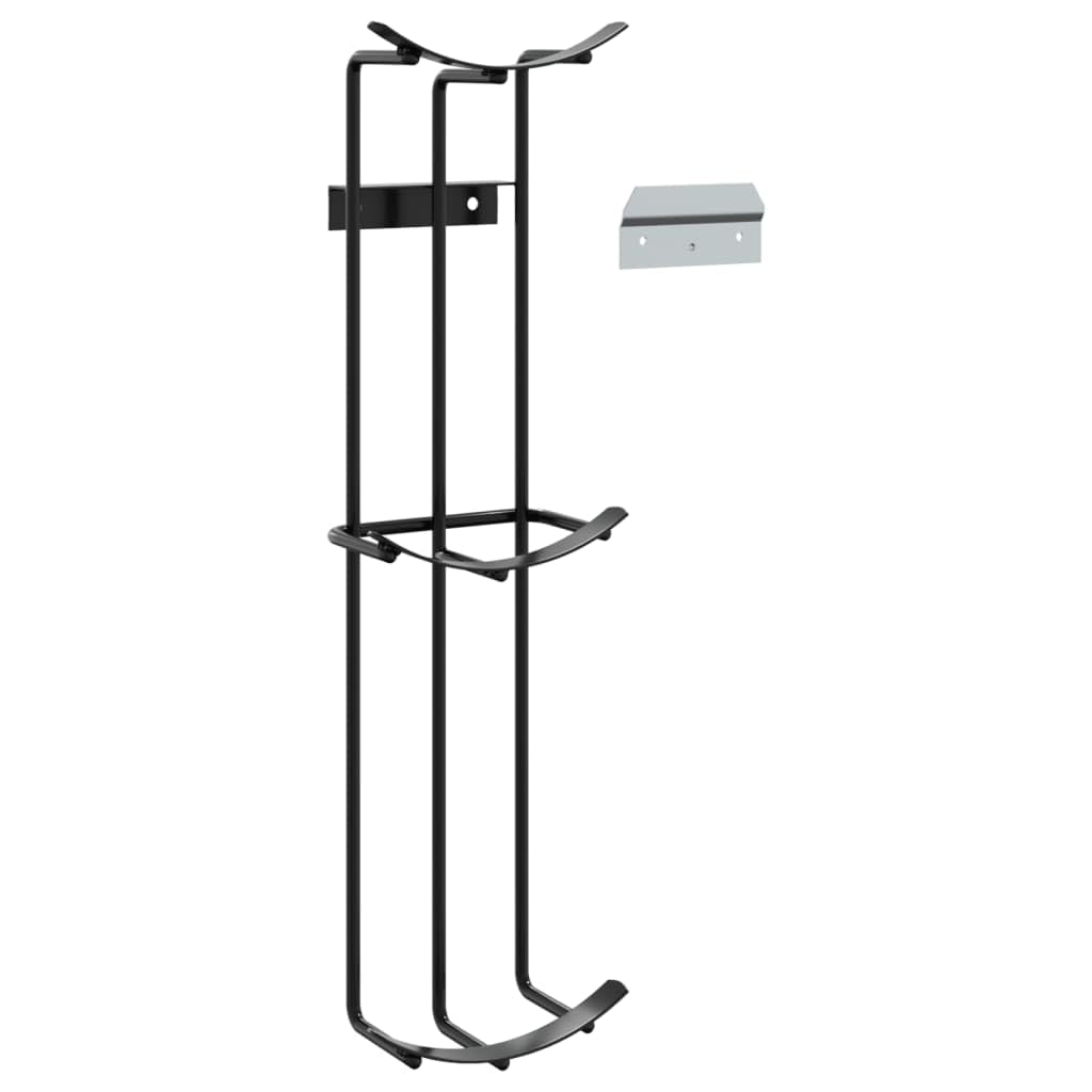 Fass Hindernis Halter 2 STK. aus Stahl schwarz 15 x 10,5 x 54,5 cm, verstellbare Auflagen für Reitsport, Training, Dressur und Springen, reiten, Pferd, Reiter, reitbedarf