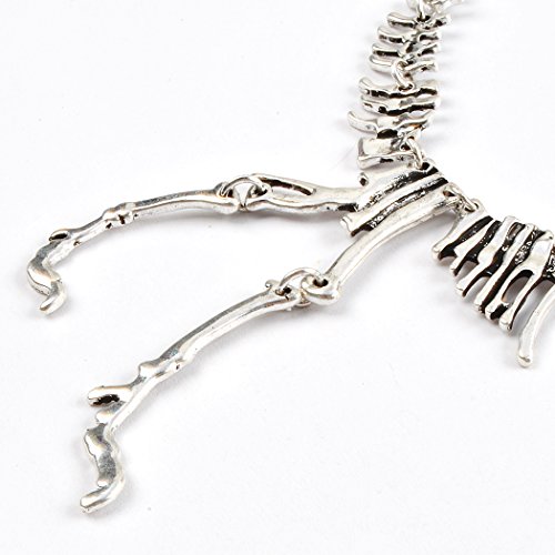 Jane Stone Dinosaur Vintage Necklace Short Collar Fashion Costume Jewelry For Women Teens (Antique Silver-L) #TOP4