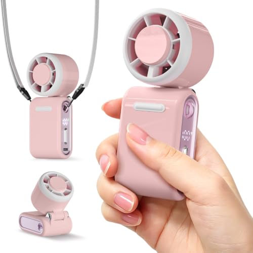 GEMWON Mini Portable Handheld Turbo Fan, Travel Essentials, Gifts for Women
