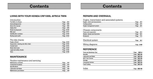 Honda CRF1000L Africa Twin from 2016-2019 Haynes Repair Manual (Haynes Powersport)