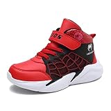 Big_Kids Casual High Top Shoes Lightweight Tennis Slip On Sneakers for Boys and Girls Basketball Wal
