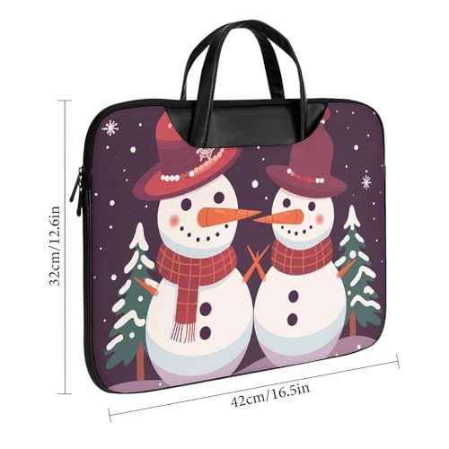 Bolso para portátil impermeable de 17 pulgadas Snowman in The Snow miniatura 3