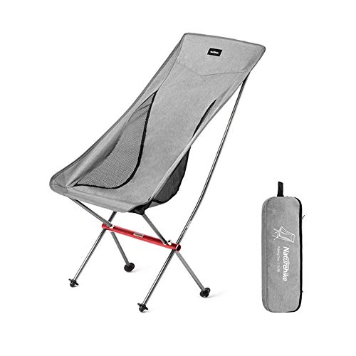 Chaise pliante en alliage d'aluminium et maille respirante pour camping