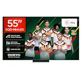 TCL 55Q7D PRO 55 Zoll 4K SQD-Mini LED TV, 100% BT.2020, 480 Local Dimming Zonen, 2.000 Nits HDR, Antireflexion, 144 Hz, Dolby Vision IQ & Dolby Atmos, Google TV