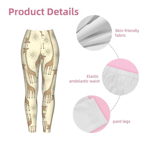 Leggings de jirafa pantalones cómodos sin transparencias para mujer gym 6