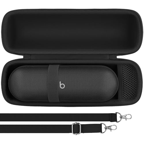 co2CREA Dur Étui de Voyage Rigide Housse Cas pour Beats Pill Enceinte Bluetooth Portable Microphone intégré(boîte Seule)