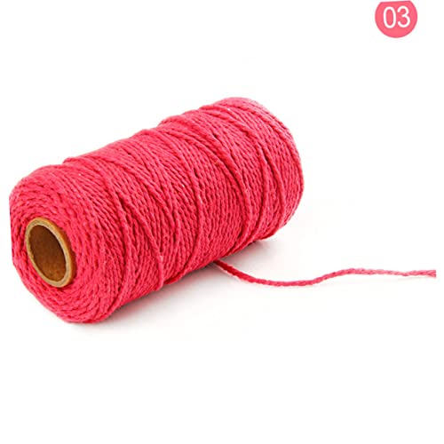 Cuerda de algodón de 2 mm para decorar tu hogar y envolver regalos creativos 4