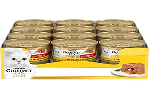 Purina Gourmet Gold Herz Weich Feucht Katze Mit Huhn - 24 Dosen Zu Je 85G (24X85G)-image