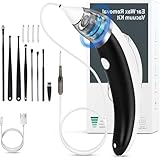 Ear Vacuum Ear Wax Removal Kit with 5 Levels Strong Suction, USB Rechargeable...