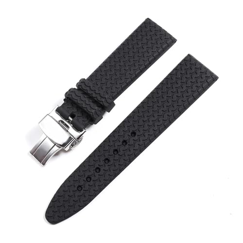 Pulsera de caucho 21mm compatible con Chopard de diseño deportivo 8