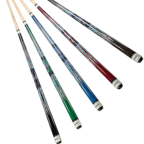 SYNCSHOT Pool Cue Set of 5 - Pool Sticks for Adults, 58