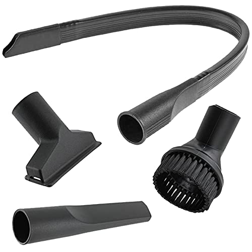 SPARES2GO Universal Vacuum Cleaner Car Cleaning Valet Kit with Long Flexible Crevice Tool (35mm)