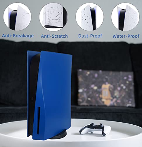 Disc Edition Face Plates Cover Skins Shell Panels for PS5 Console, Accessories for PlayStation 5 Protective Shell Replacement Faceplate (Blue) by VLANMON - Used condition - Image 4