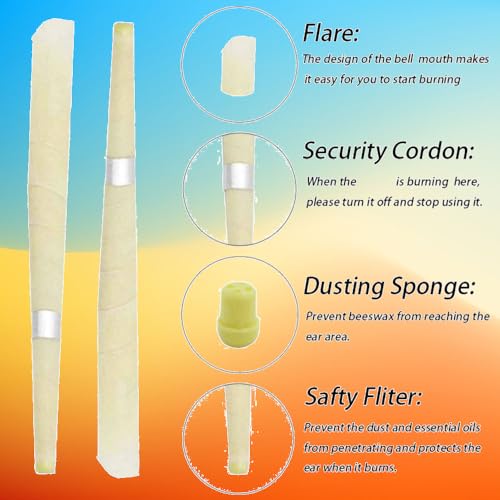 Beeswax Ear Candles Wax Removal，1Ear Cleaning Tool Clean，Cleaner Earwax - Thumbnail 3