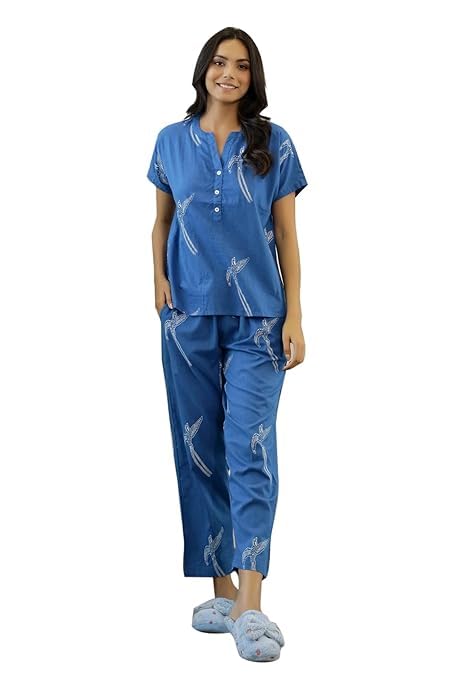 PrintBarn Women's Pajama Set Nightsuit Minimal Printed Casual Nightwear - Review, Price and Buying Guide
