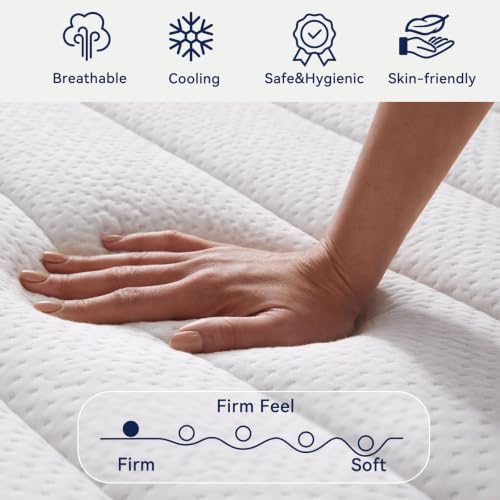 Image of Upgraded Luxury 14 Inch King Size Hybrid Mattress in a Box, Firm Feel