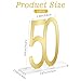 12 Pcs Mirror Gold 50th Birthday Decorations for Men and Women Acrylic Anniversary Decorations Table Numbers Centerpieces or Men and Women Birthday Party