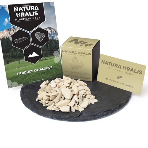 Natura Uralis Siberian Yellow Clay | 100g of Natural Clay, Pastel to Golden Yellow - Amazing Crunch, Satisfying Earthy, Velvety and Firm Texture, ASMR Sensation