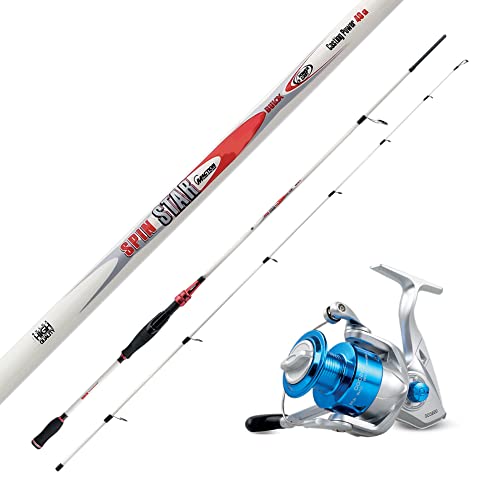 🎣 CANNA DUE PEZZI REALIZZATA TOTALMENTE IN CARBONIO, ANELLI CON PIETRA SIC, MISURA 2,10MT, IMPUGNATURA IN EVA PER UNA PRESA SICURA E CONFORTEVOLE, AZIONE DI PUNTA CAPACE DI GESTIRE ARTIFICIALI FINO A 40GR, FERMAESCA INCLUSO NELLA PLACCA MULINELLO, PLACCA MULINELLO A VITE