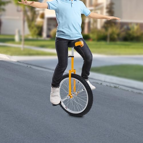 Xlsdlvcnxz 20 Inch Unicycle for Balance Training Outdoor Fitness with Adjustable Seat and Anti-Skid Tread - Thumbnail 4