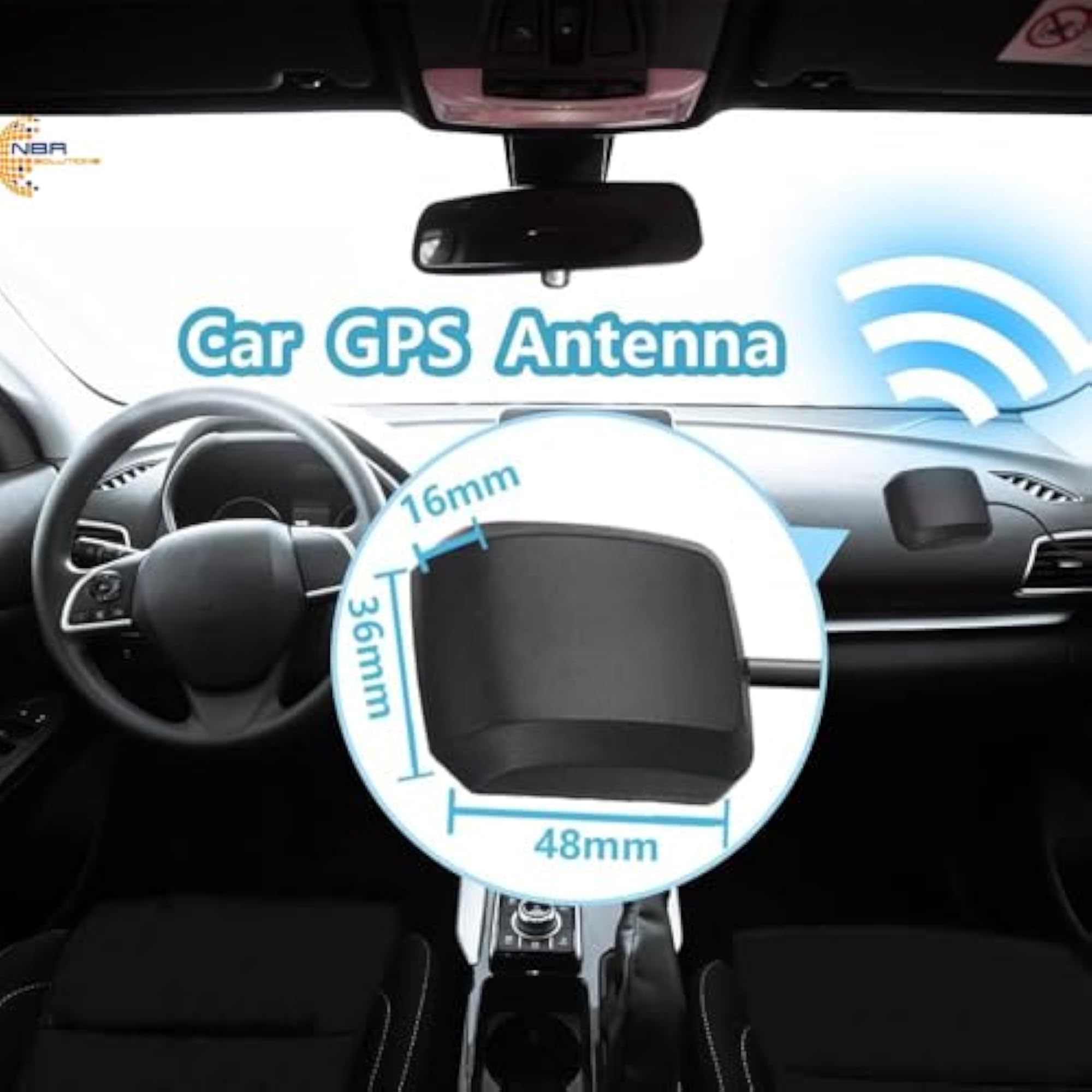 NBR GPS 28dbi Antenna with SMA Male Plug Connector (2Pc)
