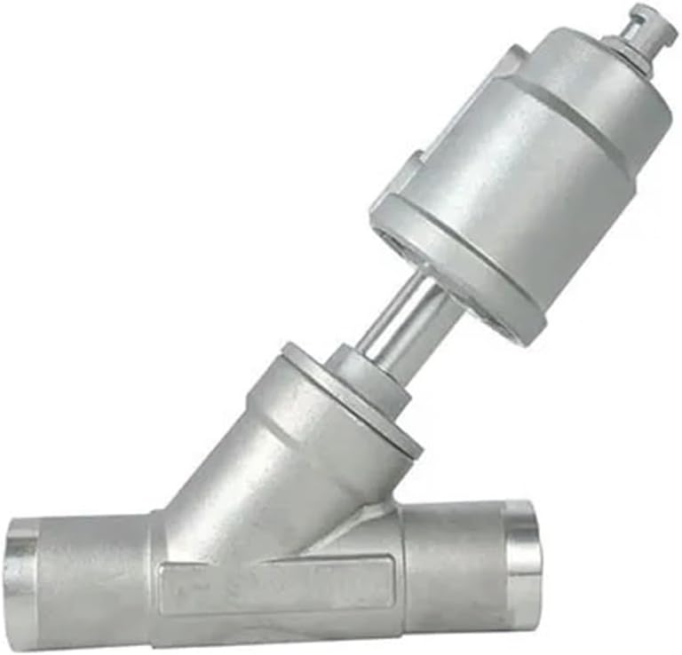 DN20 Stainless Steel Pneumatic Welding Angle Seat Valve Normally Closed Stainless Steels Actuator for Steam Gas Oil(Closed-double Acting)