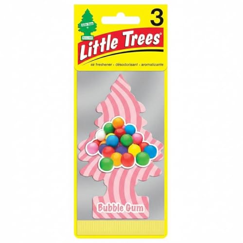 Image of LITTLE TREES Car Air Freshener | Hanging Paper Tree for Home or Car | Bubble Gum