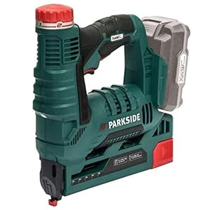 PARKSIDE® accu tacker, draadloos nagel- en nietpistool »PAT 20-Li A1«, met anti-slip softgrip, geïntegreerde LED-lamp (zonder accu) X-20-V Team Serie