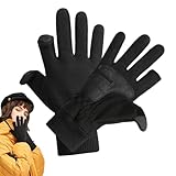 Zestvria Guantes térmicos resistentes al viento, guantes de ciclismo resistentes al viento, guantes de invierno, guantes de equitación antideslizantes para familiares, amigos, colegas