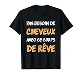 Humour calvitie. Belle surprise pour le meilleur chauve du monde. Chauve mais beau, un homme sans cheveux. Idéal pour fêter l'anniversaire d'un homme chauve qui fait de la musculation, un homme chauve et sportif