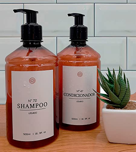 Frascos Ambar 2Pçs Shampoo E Condicionador 500Ml Pet