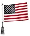 Pro Pad Fixed 1/2 Tour Pack Flag Mount W/6 X 9 Flag for Harley