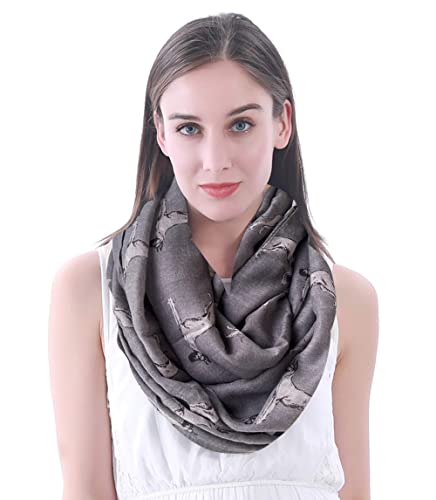 Lina & Lily Loop Schal Deutsche Dogge Grau