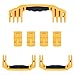 Pelican 1610 Replacement Handle & Latch Set by ColorCase - Yellow Handles & Double Throw Latches